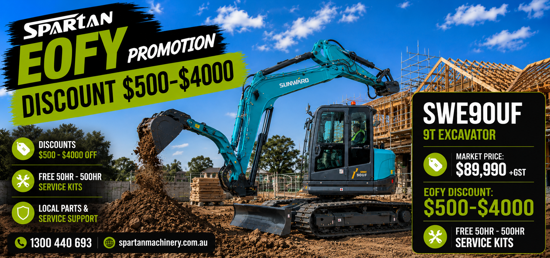 EOFY SALE EXCAVATOR FOR SALE 9T
