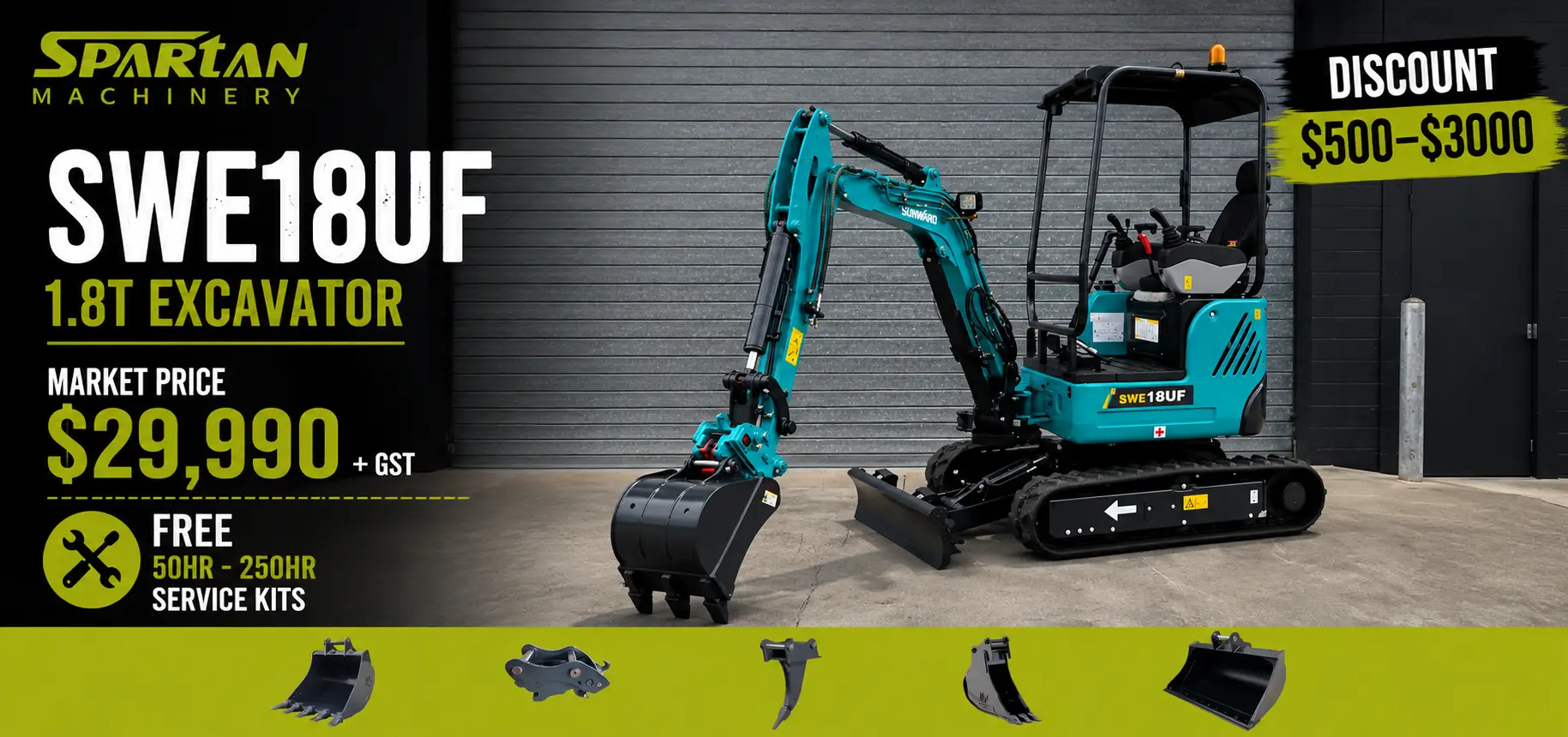 SWE18UF 1T excavator