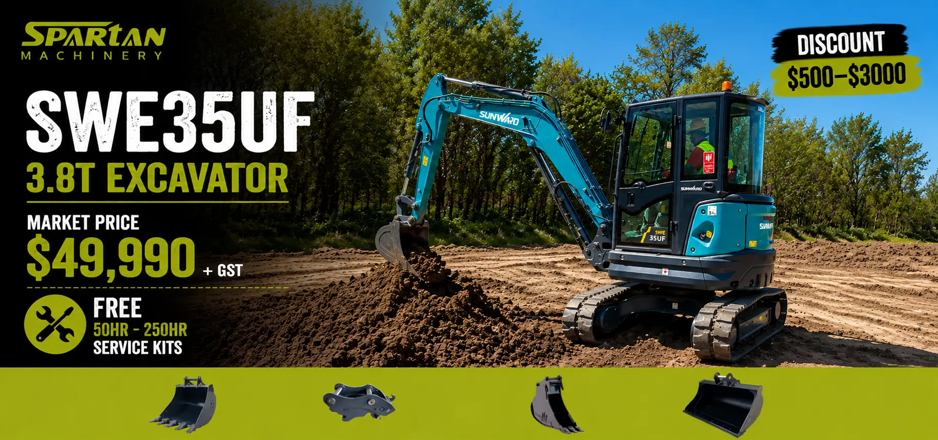 SWE35UF 3.8T excavator